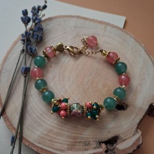 دستبند اپال صورتی