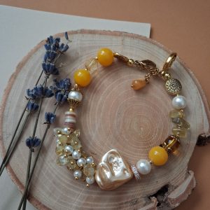 دستبند اپال زرد