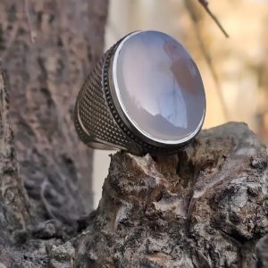 عقیق سفید یمنی