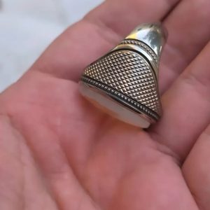 عقیق سفید یمنی