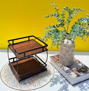 استند 2 طبقه پا حلقه ای